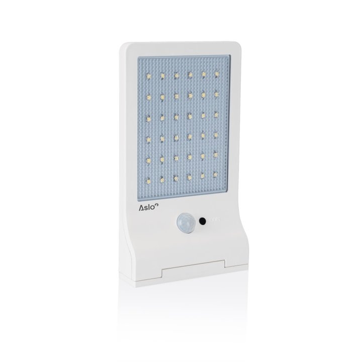 Aplique led solar c/sensor 3W 6000K branco